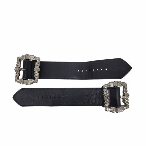 パメオポーズ Pameo Pose swan lake bangle 2個セット バラ ローズ 薔薇 レザー ベルト バングル ブレスレット レディース ONE SIZE