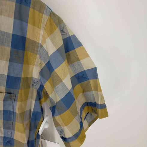 filene's men's store 両胸ポケットボックスS/Sチェックシャツ メンズ JPN:M