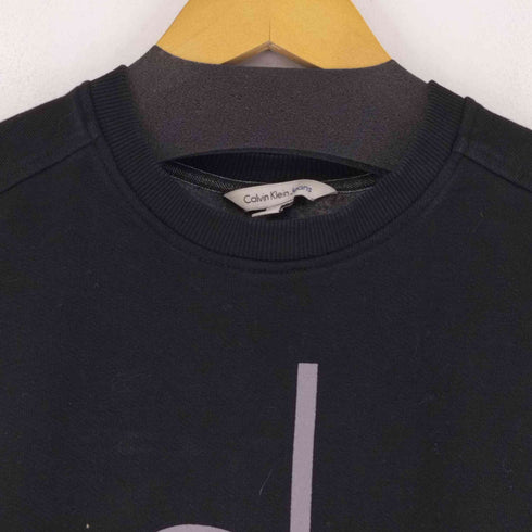 カルバンクラインジーンズ Calvin Klein Jeans ロゴプリント クルーネックスウェット メンズ JPN:S