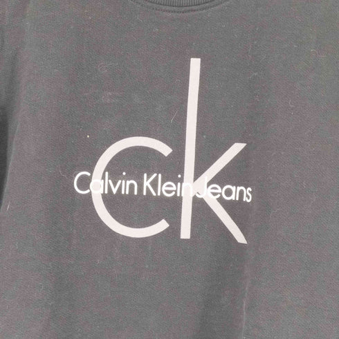 カルバンクラインジーンズ Calvin Klein Jeans ロゴプリント クルーネックスウェット メンズ JPN:S