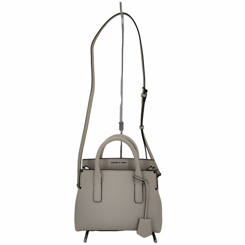 チャールズキース CHARLES & KEITH ストラクチャード ダブルトップハンドルトート レディース