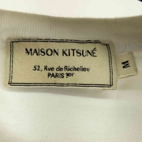 メゾンキツネ MAISON KITSUNE メゾンキツネ ロゴ刺繍 クルーネックS/Sカットソー メンズ JPN:M