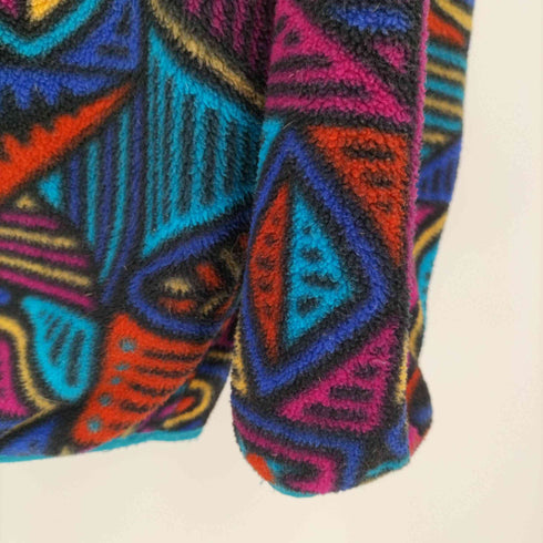 パタゴニア patagonia USA製 アボリジニ柄 ハーフジップ プルオーバー フリース ジャケット レディース KIDS'14