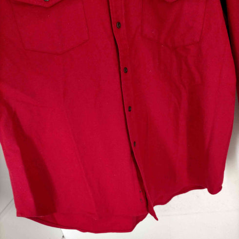 ギャップ Gap 90-00S OLD 紺タグ ウールシャツ メンズ import:XL