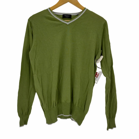 エポカウォモ Epoca uomo Vネック コットンニット メンズ EUR:46