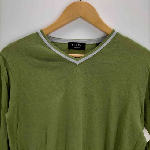 エポカウォモ Epoca uomo Vネック コットンニット メンズ EUR:46