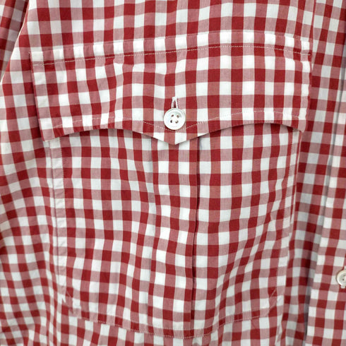 ポータークラシック PORTER CLASSIC ROLL UP GINGHAM CHECK SHIRT メンズ JPN:XS