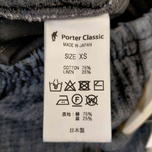 ポータークラシック PORTER CLASSIC Sashiko Line Premium Peace Pants刺し子イージーパンツ メンズ JPN:XS