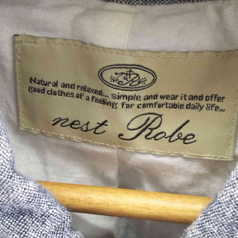 ネストローブ nest Robe リネン ステンカラーコート メンズ