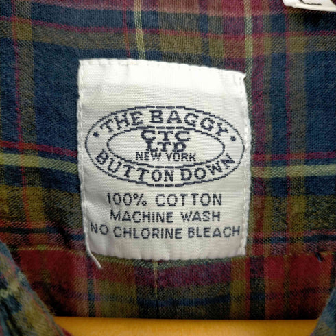バギー THE BAGGY チェック柄 ボタンダウン半袖シャツ メンズ JPN:L