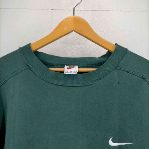 ナイキ NIKE 90S メキシコ製 銀タグ スウォッシュロゴ刺繍 オーバーサイズ スウェットトレーナー メンズ import:XL
