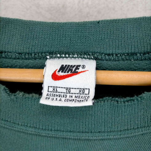 ナイキ NIKE 90S メキシコ製 銀タグ スウォッシュロゴ刺繍 オーバーサイズ スウェットトレーナー メンズ import:XL