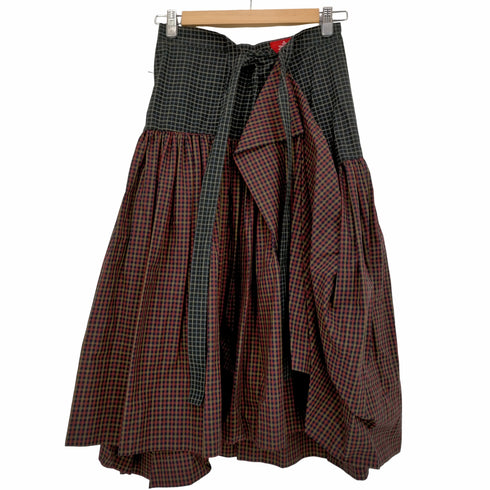 ヴィヴィアンウエストウッドレッドレーベル Vivienne Westwood RED LABEL マイクロチェックブロッキング ギャザースカート レディース 02