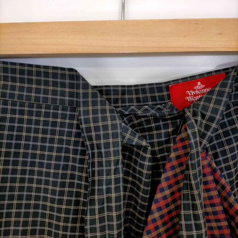 ヴィヴィアンウエストウッドレッドレーベル Vivienne Westwood RED LABEL マイクロチェックブロッキング ギャザースカート レディース 02