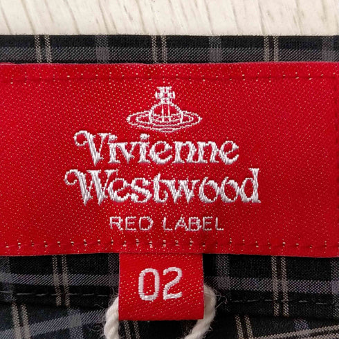 ヴィヴィアンウエストウッドレッドレーベル Vivienne Westwood RED LABEL マイクロチェックブロッキング ギャザースカート レディース 02