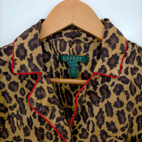 ローレンラルフローレン LAUREN RALPH LAUREN レオパードパジャマシャツ レディース import:S