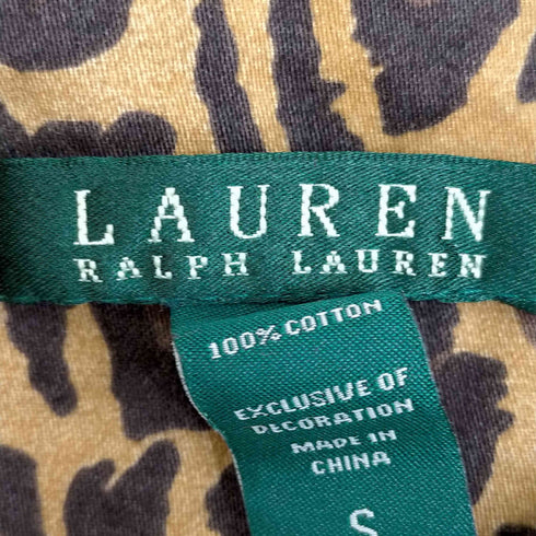 ローレンラルフローレン LAUREN RALPH LAUREN レオパードパジャマシャツ レディース import:S