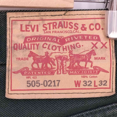 リーバイスヴィンテージクロージング Levis Vintage Clothing トルコ製 505 ストレートデニム メンズ W32 L32