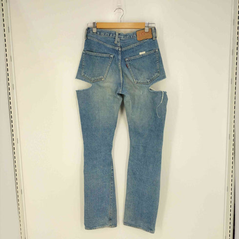 ドゥニーム Denime 旧タグ Lot 105 耳付き 裁断デザイン ボタンフライデニムパンツ レディース 30