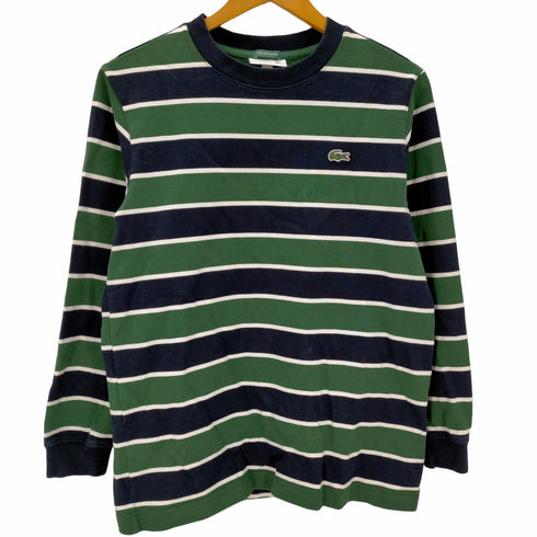 ラコステ LACOSTE EXCUSIVE EDITION ボーダー クルーネック 長袖Tシャツ メンズ JPN:1
