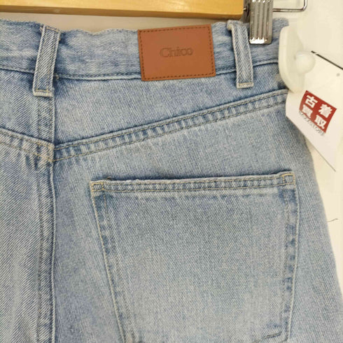 チコ chico サイドスリットダメージデニムパンツ レディース JPN:1