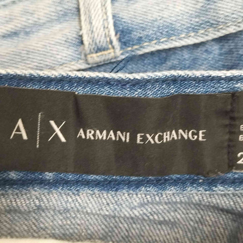 アルマーニエクスチェンジ ARMANI EXCHANGE 縫い総柄 ジップフライ ダメージデニムパンツ レディース 27