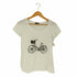 マックスアンドコー MAX & CO. トルコ製 3D自転車プリント フレンチスリーブUネックTシャツ レディース import:S