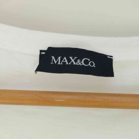 マックスアンドコー MAX & CO. トルコ製 3D自転車プリント フレンチスリーブUネックTシャツ レディース import:S