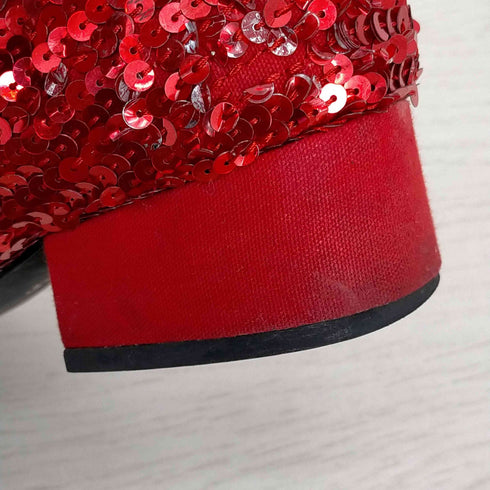 ジュンヤワタナベコムデギャルソンマンピンク JUNYA WATANABE COMME des GARCONS MAN PINK スパンコールパンプス レディース JPN:S