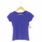エンポリオアルマーニイーエーセブン EMPORIO ARMANI EA7 バックフェルトロゴ フレンチスリーブクルーネックTシャツ レディース import:S