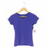 エンポリオアルマーニイーエーセブン EMPORIO ARMANI EA7 バックフェルトロゴ フレンチスリーブクルーネックTシャツ レディース import:S