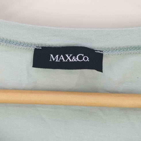 マックスアンドコー MAX & CO. トルコ製 3D自転車プリント フレンチスリーブUネックTシャツ レディース import:S