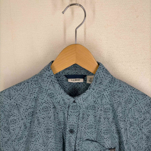 エルエルビーン L.L.Bean 総柄 半袖ボタンシャツ レディース JPN:XS