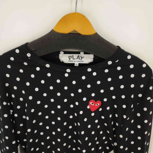プレイコムデギャルソン PLAY COMME des GARCONS ドットカットソー ハート レディース JPN:XL