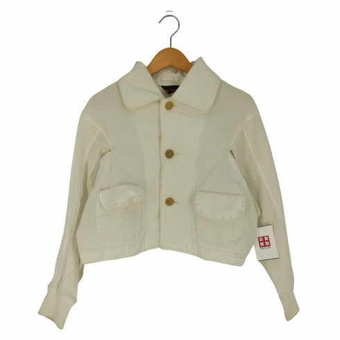 コムデギャルソン COMME des GARCONS 05SS 特殊加工 フラップポケット ポリクロップドジャケット レディース JPN:M