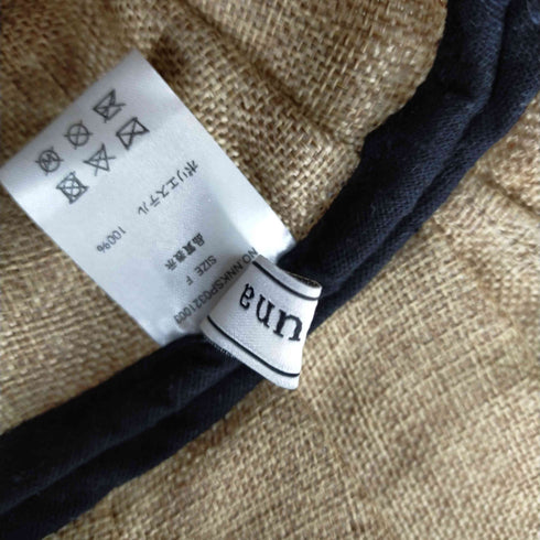 ヌナ neuna 折り畳めるUVカットプリーツハット 麦わら レディース ONE SIZE
