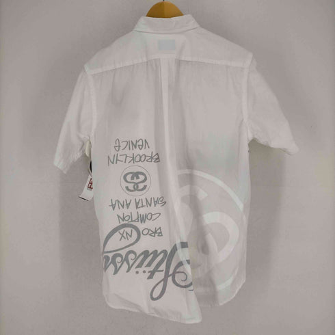 ステューシー Stussy AUTHENTIC ワールドツアー シャツ SSリンク/クラウンスカルプリント S/Sシャツ メンズ import:M
