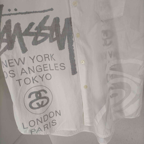 ステューシー Stussy AUTHENTIC ワールドツアー シャツ SSリンク/クラウンスカルプリント S/Sシャツ メンズ import:M