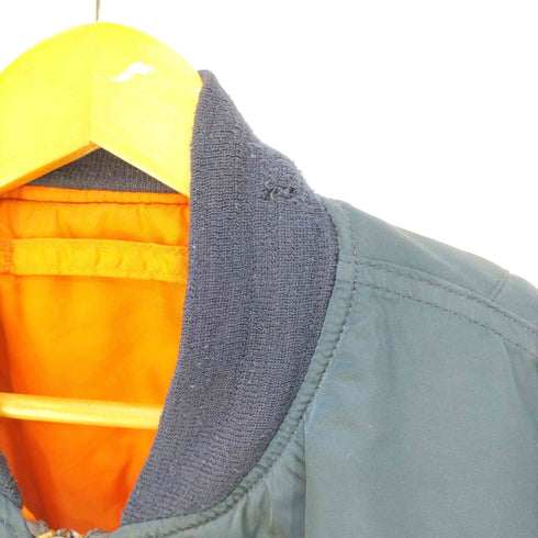 アルファインダストリーズ ALPHA INDUSTRIES USA製 TEXAS テキサス ロゴ刺繍 フライトジャケット MA-1 メンズ import:L