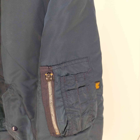 アルファインダストリーズ ALPHA INDUSTRIES USA製 TEXAS テキサス ロゴ刺繍 フライトジャケット MA-1 メンズ import:L