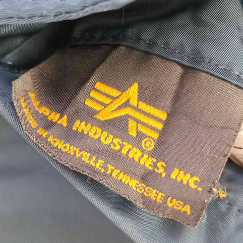 アルファインダストリーズ ALPHA INDUSTRIES USA製 TEXAS テキサス ロゴ刺繍 フライトジャケット MA-1 メンズ import:L