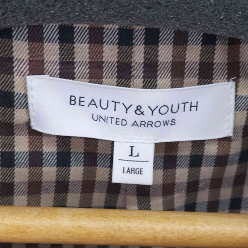 ビューティーアンドユースユナイテッドアローズ BEAUTY & YOUTH UNITED ARROWS ギャバジン トレンチコート 裏地チェック メンズ JPN:L