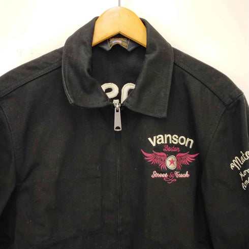 バンソン VANSON バック刺繍ワークジャケット メンズ L