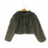 ザラ ZARA SHORT FAUX FUR JACKET レディース M