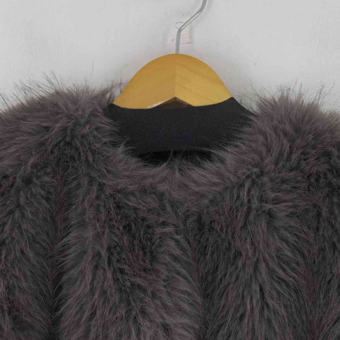 ザラ ZARA SHORT FAUX FUR JACKET レディース M