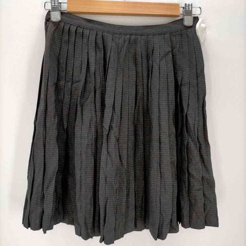 アニエスベー agnes b. PARIS MADE IN FRANCE ボーダー柄プリーツスカート レディース JPN:38