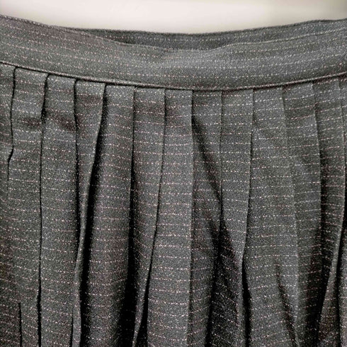 アニエスベー agnes b. PARIS MADE IN FRANCE ボーダー柄プリーツスカート レディース JPN:38