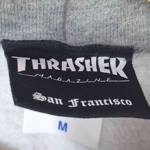 スラッシャー THRASHER フロント ロゴ プリント スウェット パーカー SKATE MAG FROM HELL メンズ import:M