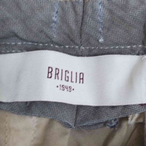 ブリリア BRIGLIA イタリア製 ボタンフライ コットンポリチノパンツ メンズ 40/54