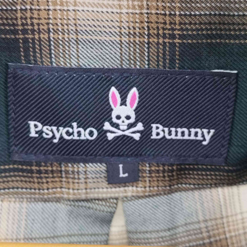 サイコバニー Psycho Bunny オープンカラー レーヨン シャツ メンズ import:L